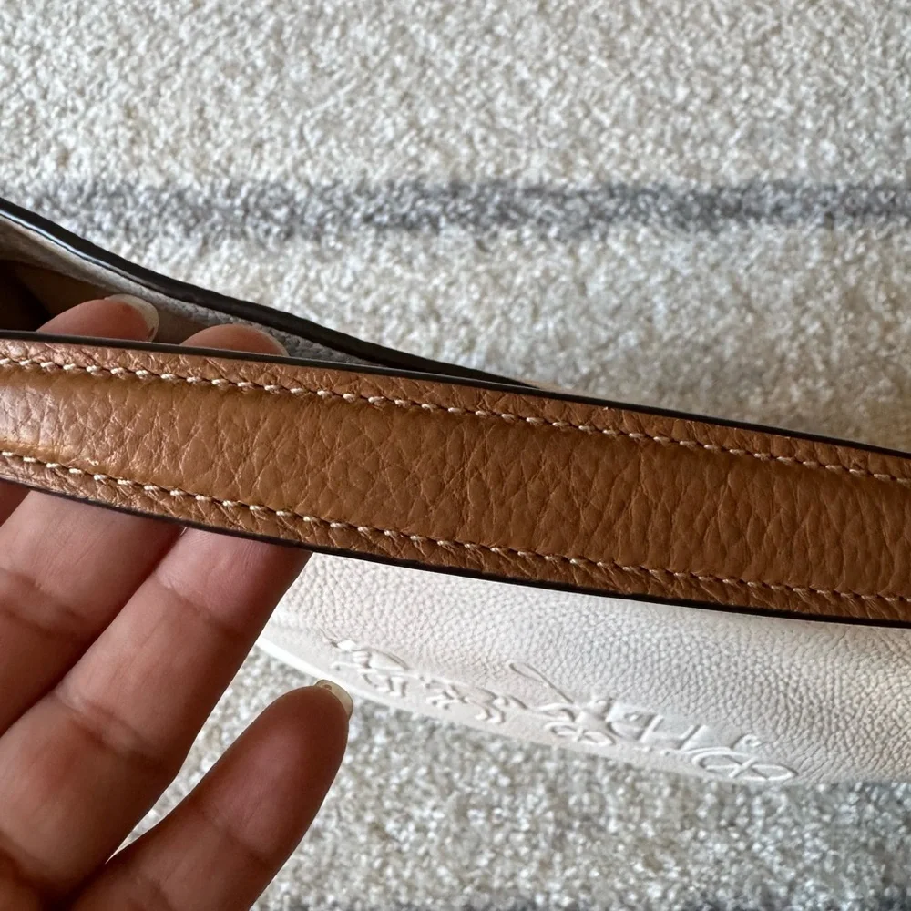 Coach Ivory and Tan Crossbody Bag - Picture 14 of 15